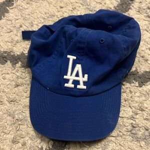 Blue Baseball Cap with White Logo